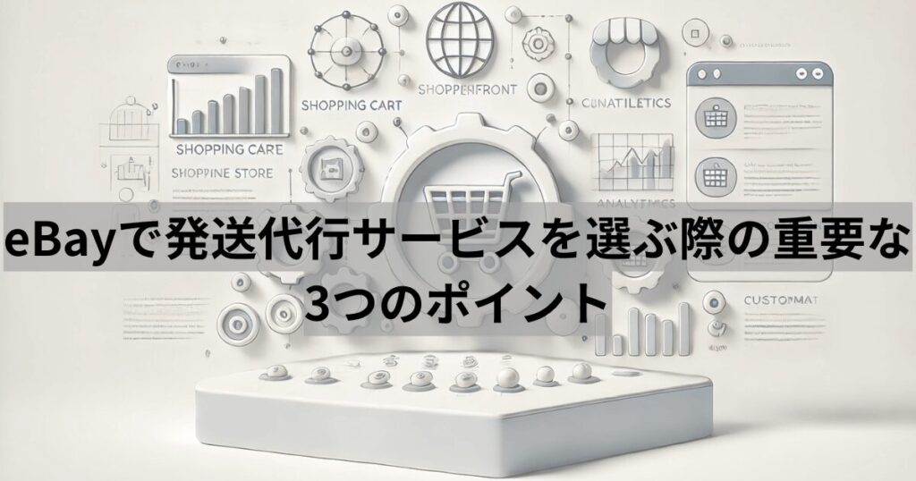 eBayで発送代行サービスを選ぶ際の重要な3つのポイント