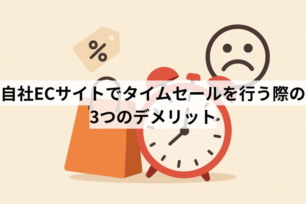 自社ECサイトでタイムセールを行う際の3つのデメリット