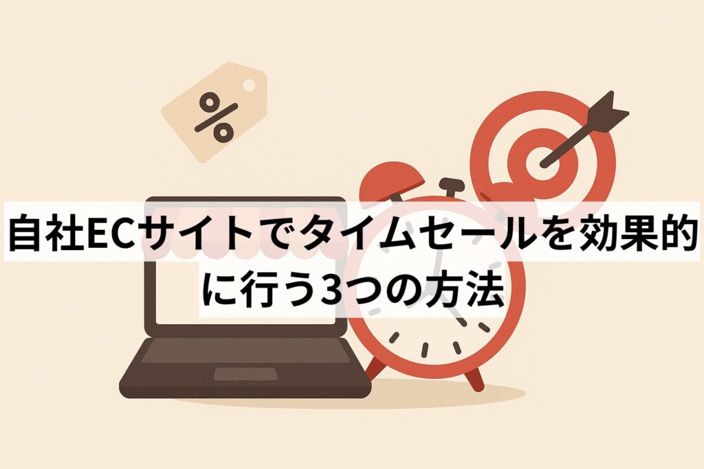 自社ECサイトでタイムセールを効果的に行う3つの方法